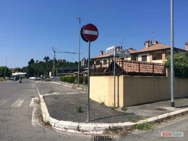 Via di Bausani verso il cantiere